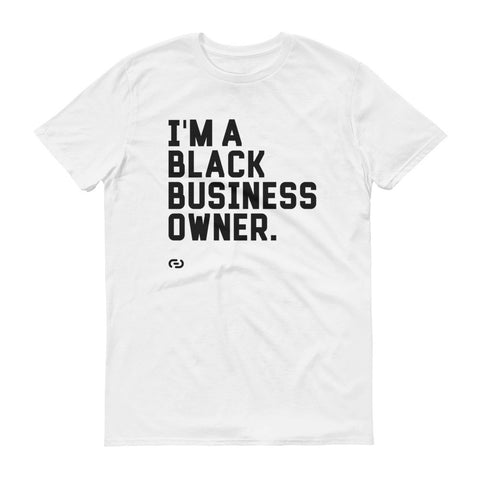 Black Business Owner (White) T-Shirt